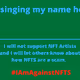 #IAmAgainstNFT