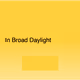 In Broad Daylight - Tales from the 2022 Crypto World