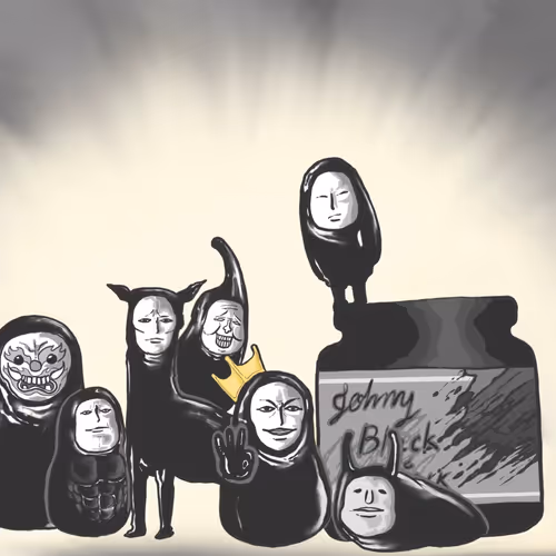ink man - old