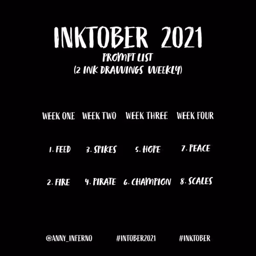 Inktober 2021 by Anny Inferno