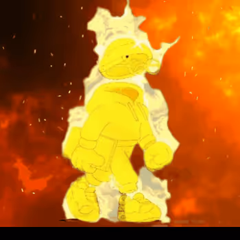 invisible friend on Fire by Artsy