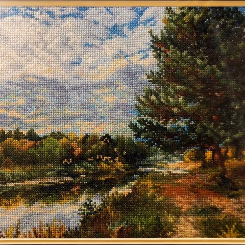 Handmade embroidery irl pixel art