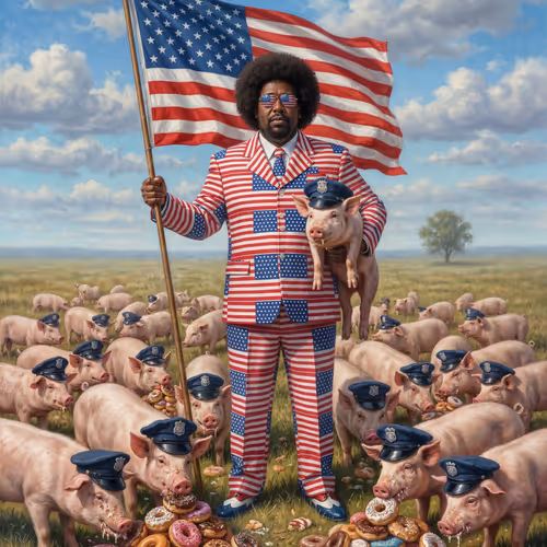 JUSTICE FOR AFROMAN by BEEPLE