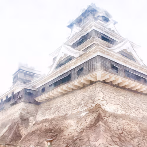 Japan scenery paint - old