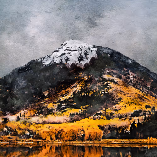 Watercolor painting / places - old