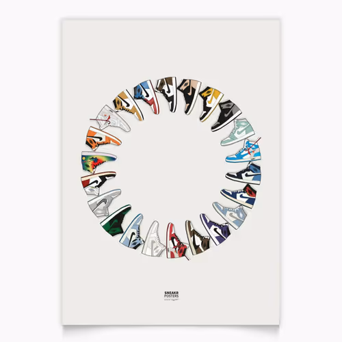 Sneakers with a swoosh - old