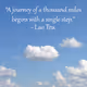 JOURNEY OF A THOUSAND MILES - old