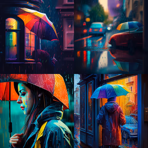 Just A colorful rainy day