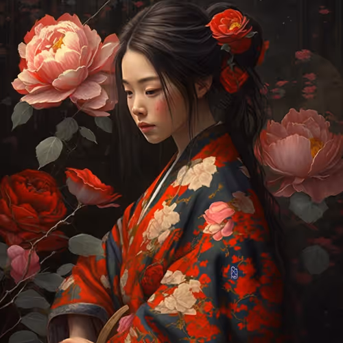 Kimono & Roses