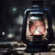 kerosene lamp - old