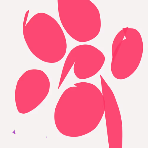 my garden flowers abstract - old