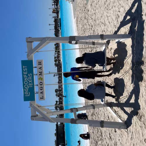 Kids on swingset - old