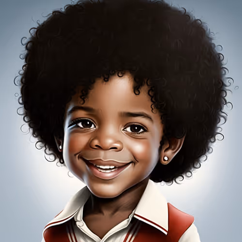 Michael Jackson Cartoon Child