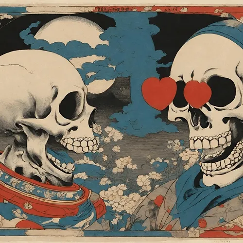 Kuniyoshi Utagawa's skull