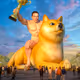 La dogecoin guidant le peuple