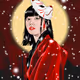 Lady with - old