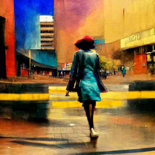 Lady in Joburg Streets