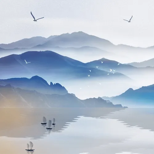 Landscape Calligraphy Art