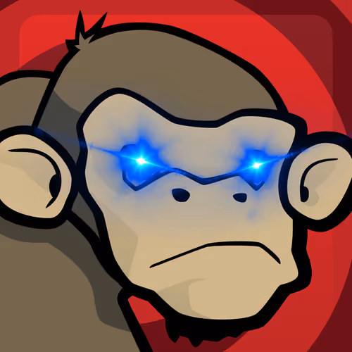 Laser eye monke. - old