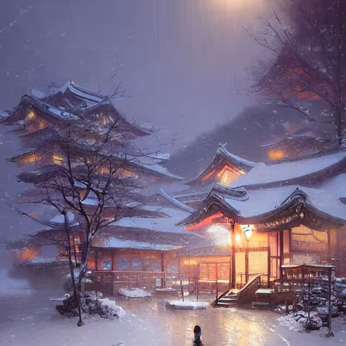 late night snowy vibes