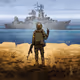Ukrainian commemorative stamps "russian warship"