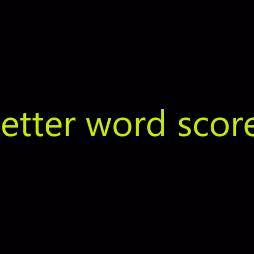 letter word score