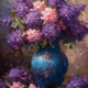 Lilac Flowers in a Vase