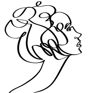 Line Art Messy Curve Draw Style