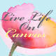 Live Live On Canvas