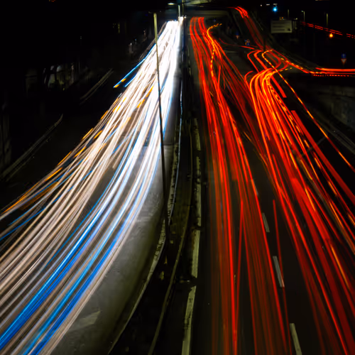 Long exposure at night