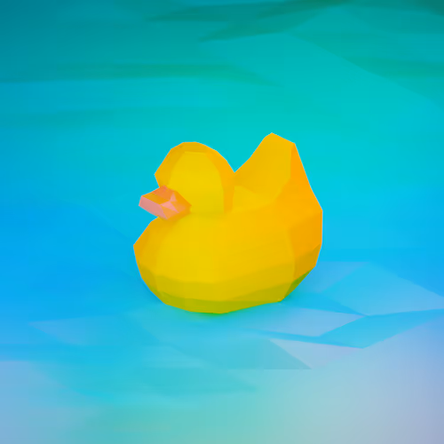 Low poly rubber duckies