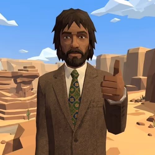 low poly worker