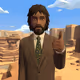 low poly worker