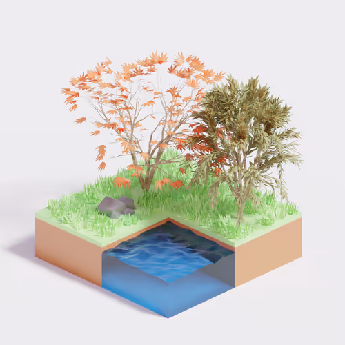 low poly biomes