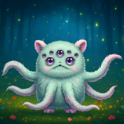 Lumivoid #001-Six-Eyed Forest Whisperer