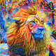 magnificent colored lion V2