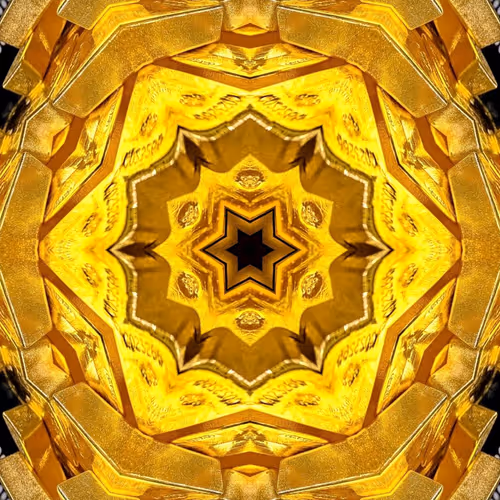 mandala of the golden positive