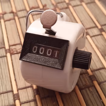 Manual mechanical counter