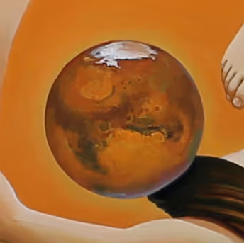 Mars Over the Moon Triptick - old