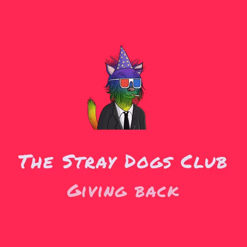 Mascottes of The Stray Dogs Club Mick Flurry & Dottie Blue - old
