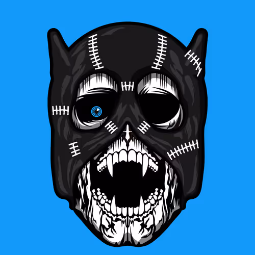 MASKED SCREAMING SKULL