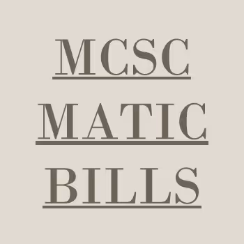 MCSC MATIC bills