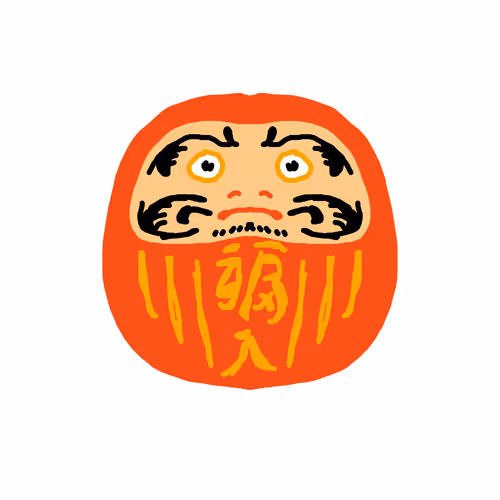 Hand Drawn Darumas