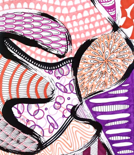 Meditative Line  - Collab by @skardz and @rosehanban