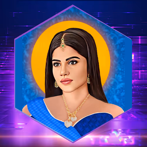 Megha Akash 3D NFT Card