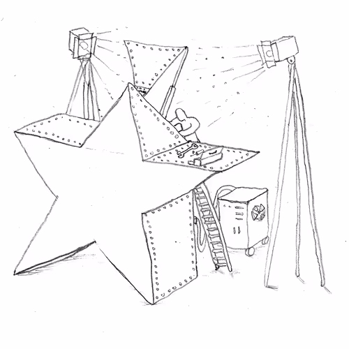 ... repairing my star...