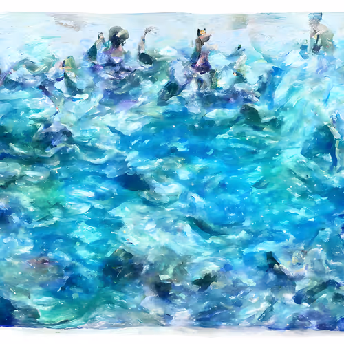 Mermaids Playing Chess