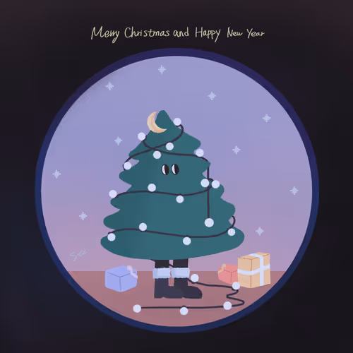 Merry Szestmas Card - old