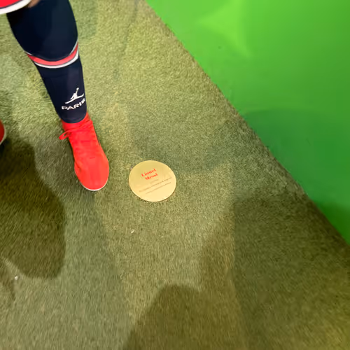 Messi winning the Golden Ball award at the 2022 FIFA World Cup in Qatar