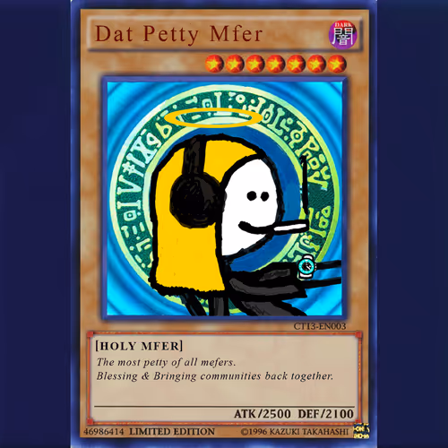 Rare mfer trading cards